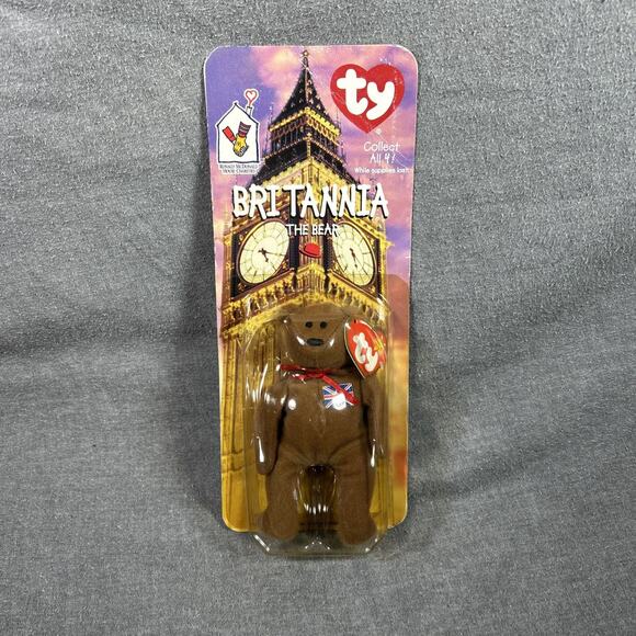 TY BEANIE BABIES RARE 1999 Retired Britannia Bear NIP McDonald’s Rare! - Picture 1 of 8